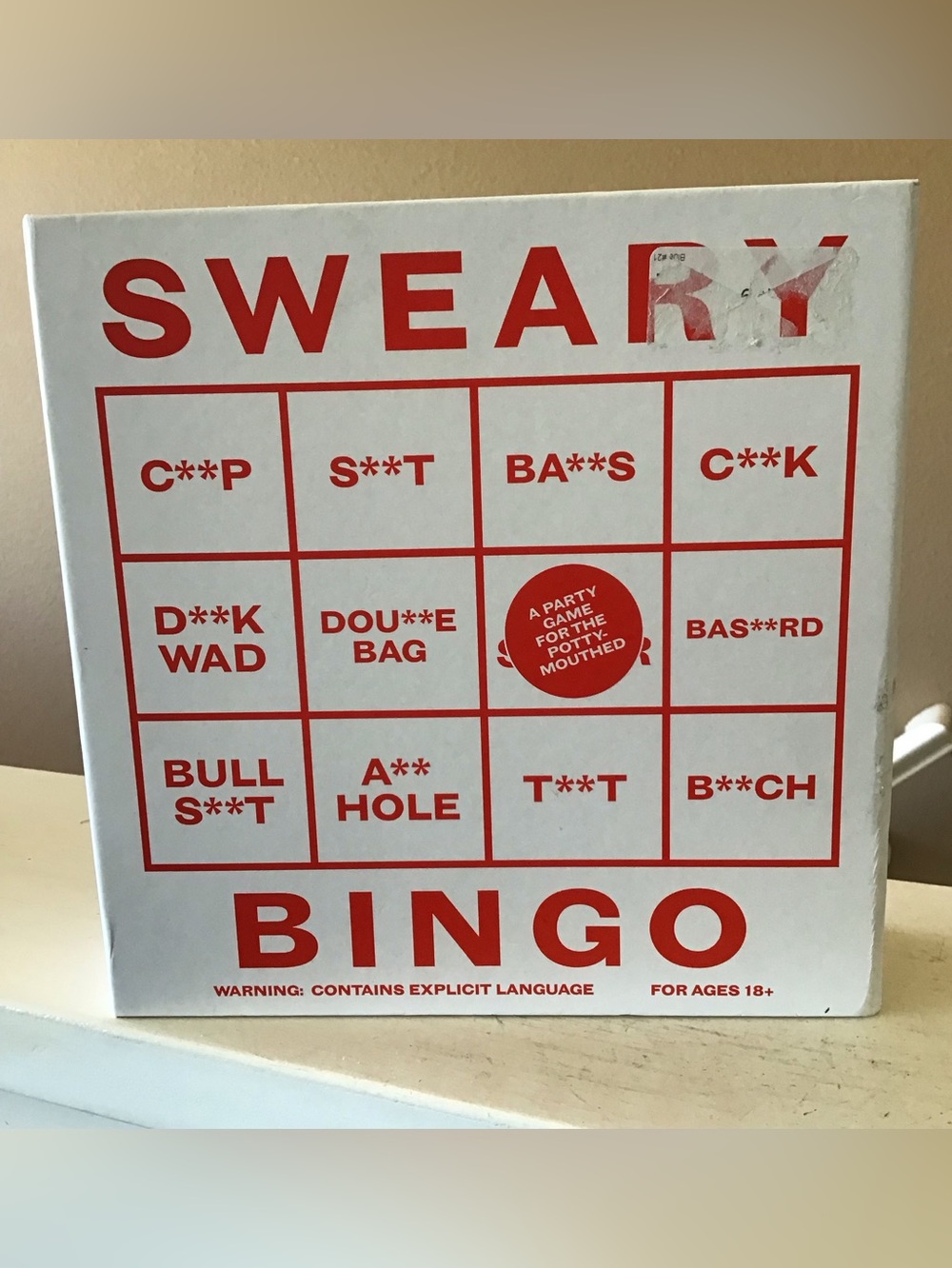 NEW Sweary Bingo Adult Curse Words Game (Opened Box)